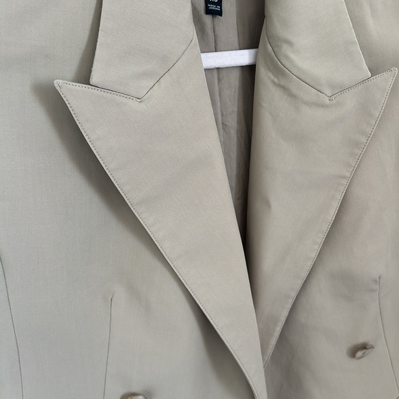 Banana Republic Wool In Italy Beige Oversized Blazer Vest/Sz:XS/NWOT - Picture 6 of 15